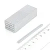 N52 62mm length x 4mm width x 2mm 3.12kg Pull Force Strong Thick Block Neodymium Magnets ZN for Clothes