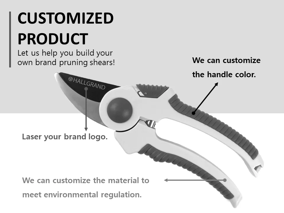 Bypass Pruning Shears Principle 2 Blades Pass Each Other Making