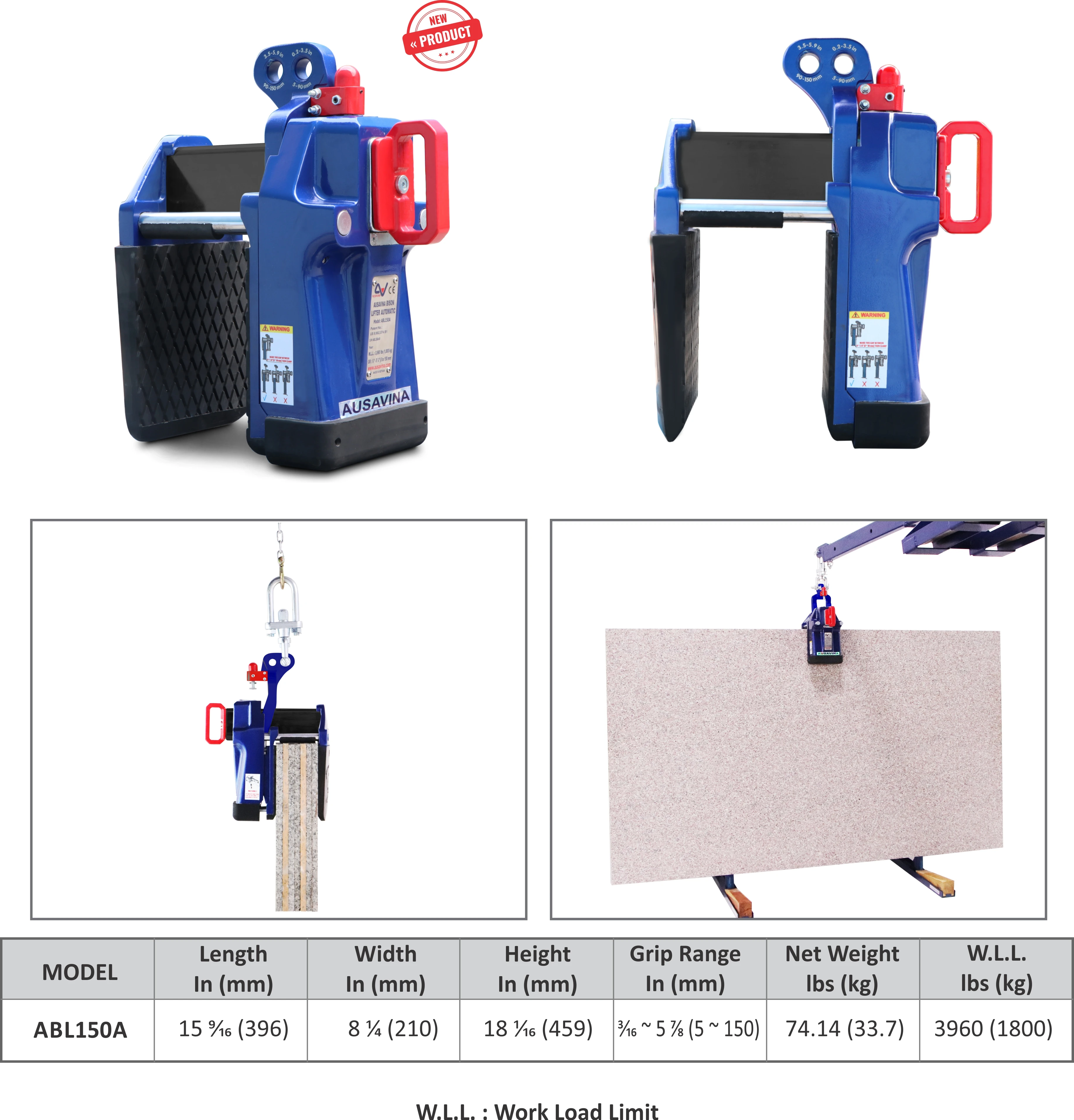 Slab Lifting Clamp Stone Lifting Equipment Buy Clamping Large Stone