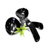 Natural Horn Salad Server with Carved Handles