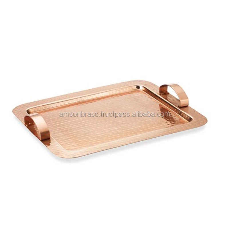 Decorative Hotel Room Service Bronze Finishes Serving Tray Hotel & Restaurant Serving Tray Buy