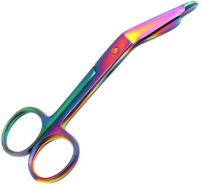 Multi Color Rainbow Lister Bandage Scissors 5.5" Surgical Instruments