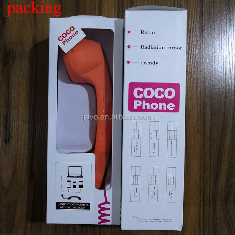 vintage universal cell phone smartphones retro handset black 3.5 mm jack 2 meter cable.jpg