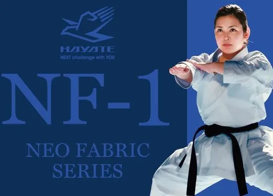 Mitsuboshi Hayate NF-1 white heavyweight karate uniform 