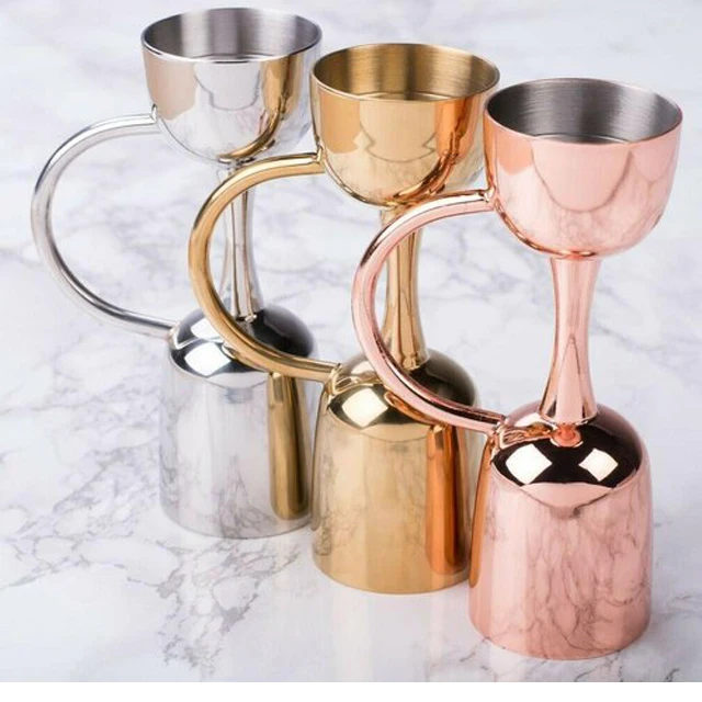 Hot Sale Bar Ware Japan Style Double Sided Stainless Steel Measure