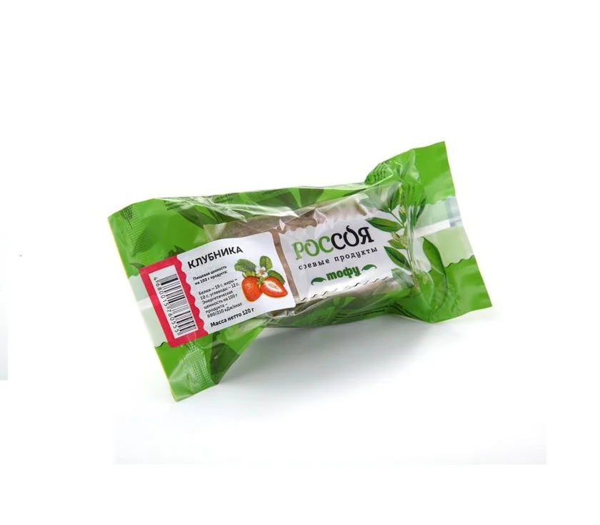 
120 g Russian Vegan Natural Extra Firm Strawberry Tofu 