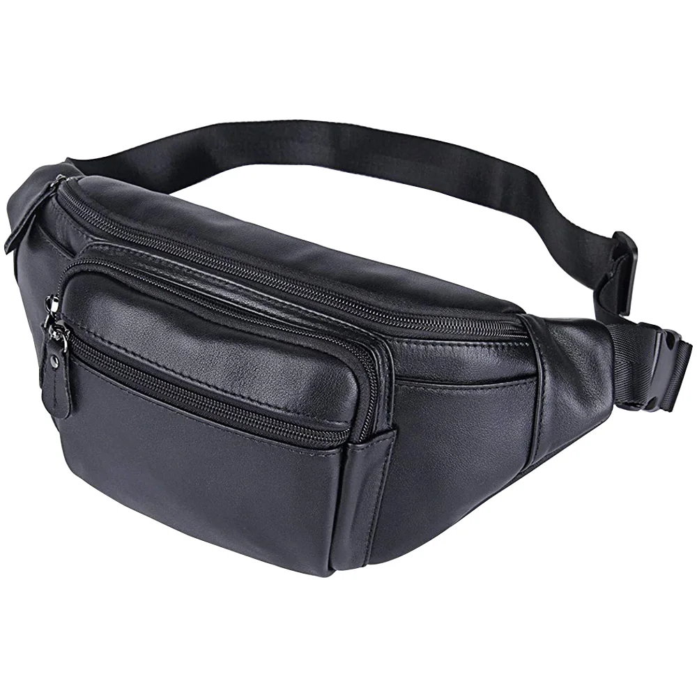 Cow Full Grain Leather Outdoor Fashion Designer Leather Fanny Pack ...