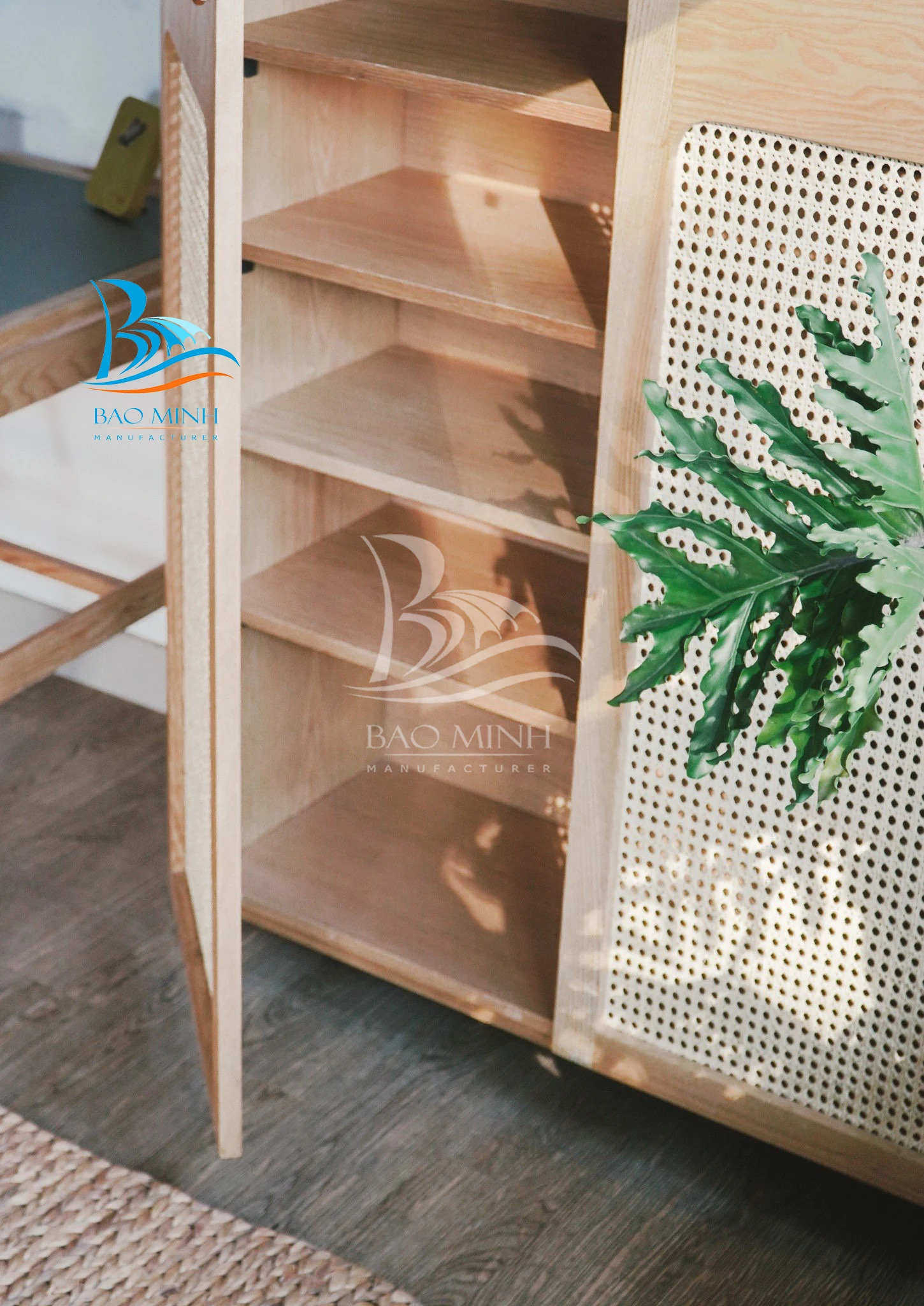 Handmade Natural Rattan Cane bing For Vintage Home Look