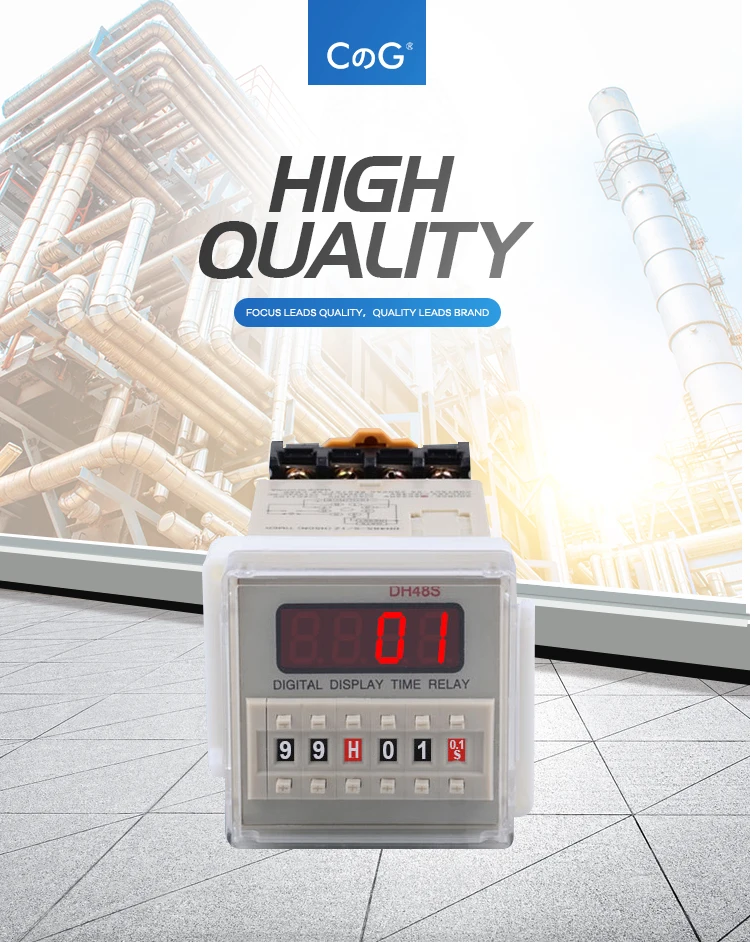 Dh48s-1z Dh48s-2z 12v 24v 110v 220v Ac Dc Time Relay Adjustable  Programmable Double Timer Relay Auto Delay Relay With Base Dh48s - Buy Timer  Relay,Astronomical Timer Relay,24v Timer Relay Product on Alibaba.com