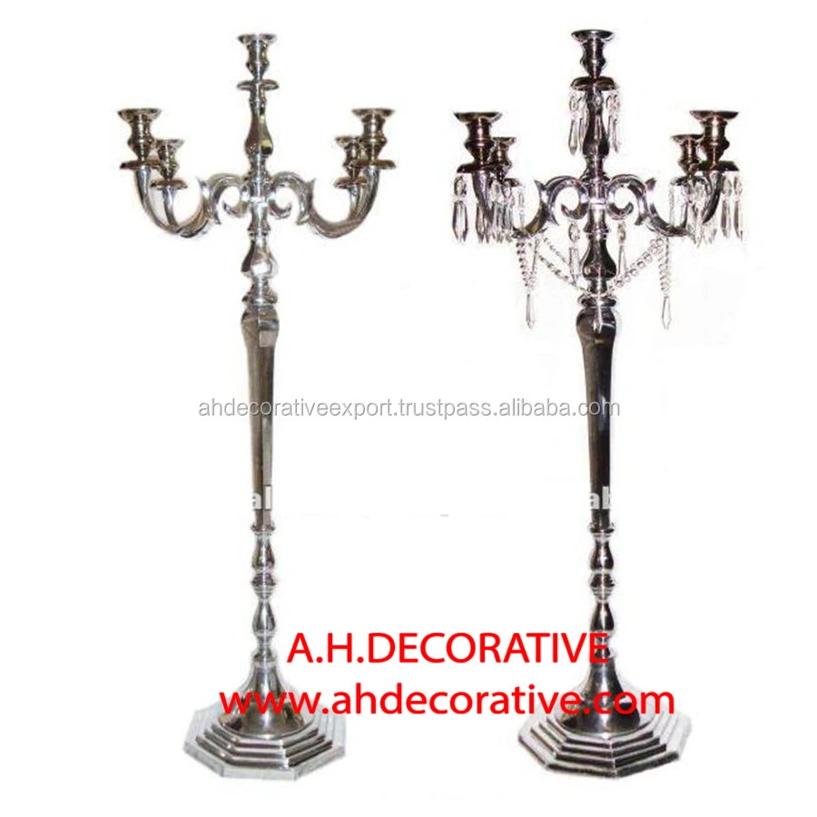 Brass Antique Candelabra 7 Candle Holder For Wedding Dinning Table Decoration Christmas