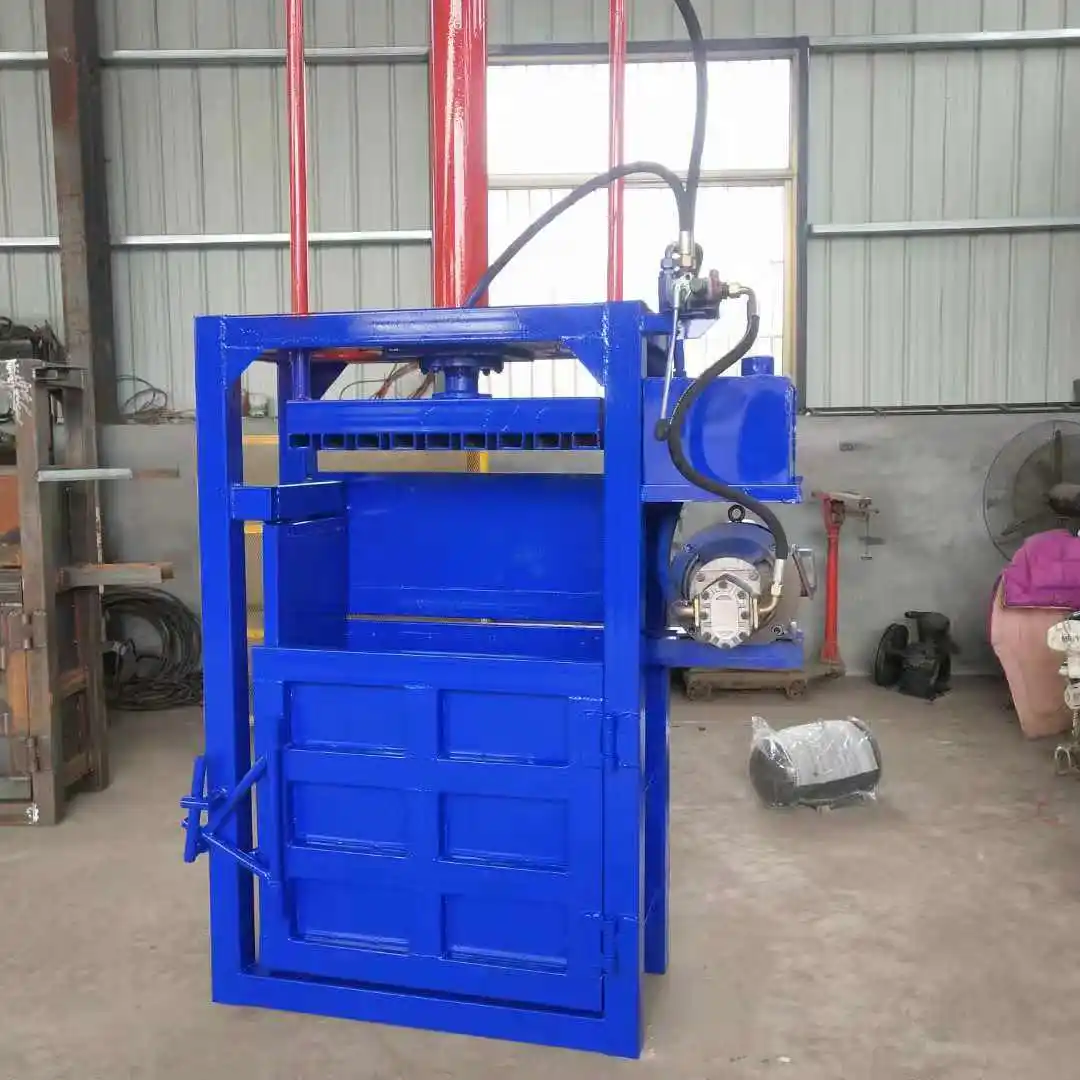 Waste Paper Compressor Machine Cardboard Baling Press Machine Used Clothes And Textile Compress