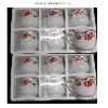 CERAMIC TEA - COFFEE CUPS FROM INDIA 6 PIECE GIFT BOX PACKING