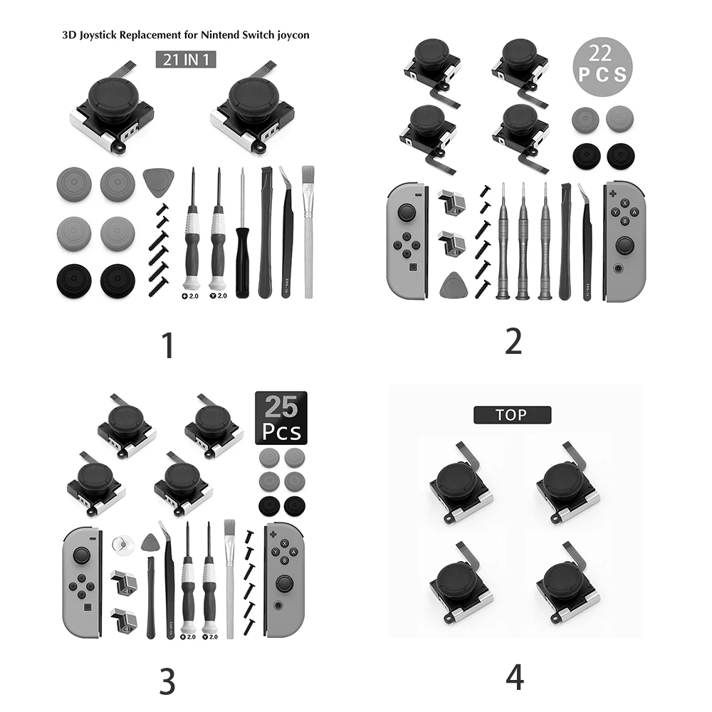 Honcam Switch Controller Joy 3d Analog Joystick Repair Replacement Modd