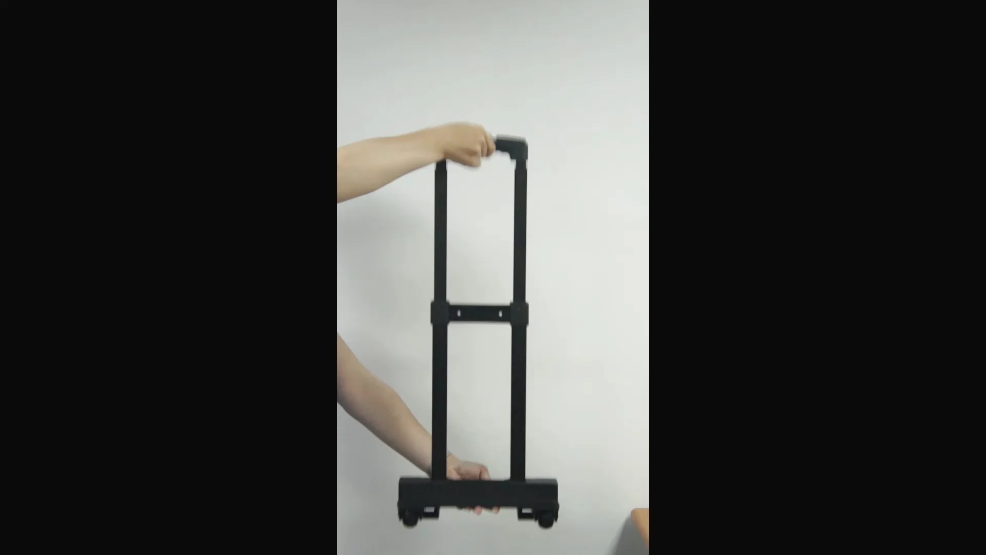 Detachable Luggage Telescopic Trolley Handle With Ball Bearing Wheels