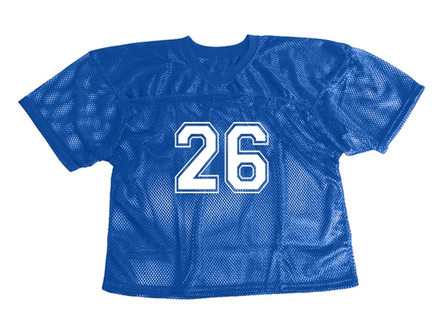 Adult Mesh Football Practice Jersey With Number Football /lacrosse