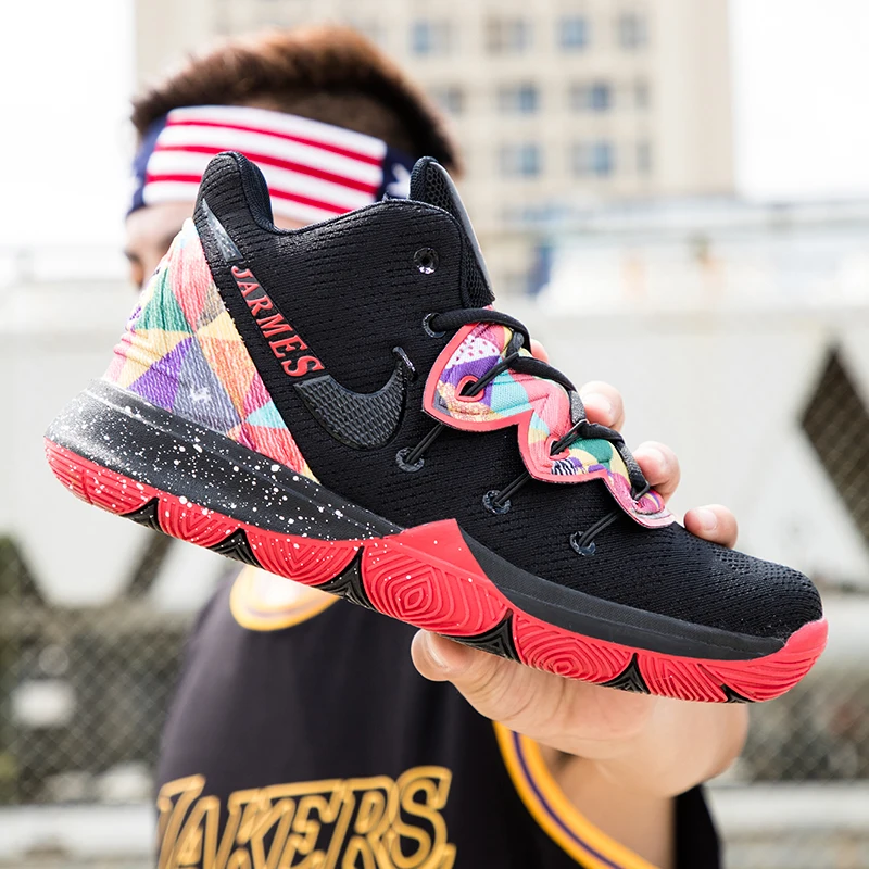 2019 latest design unisex sneakers high to help breathable colorful sports shoes  basketball shoes for men