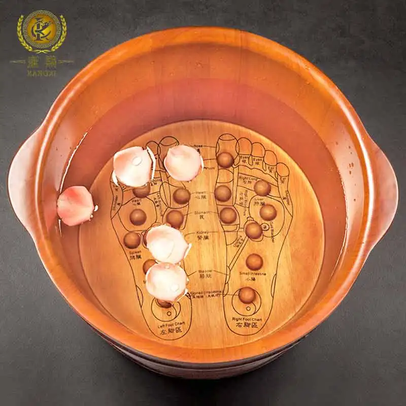 Promote Blood Circulation Pedicure Wooden Foot Basin Foot Spa Tub Buy