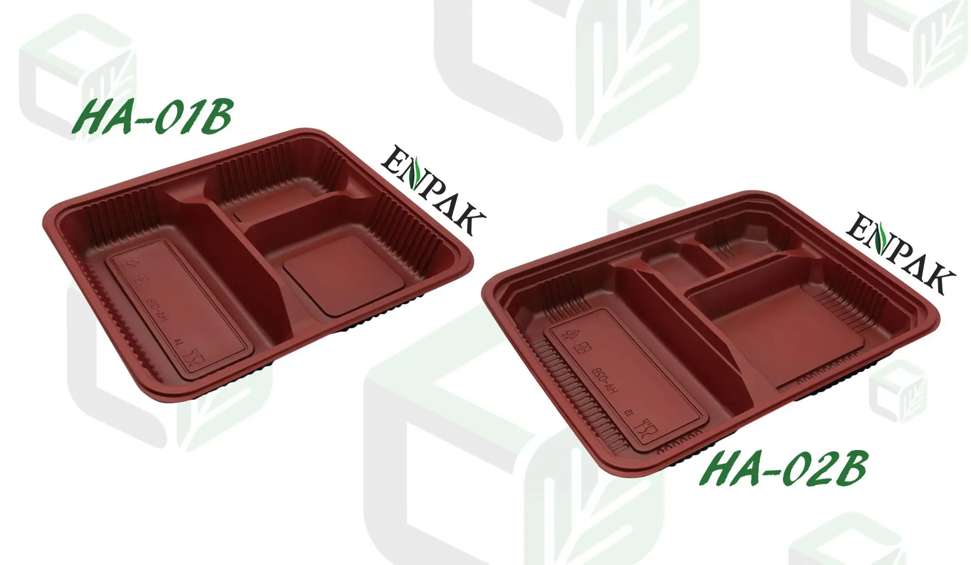 Disposable plastic food container packaging box with lid