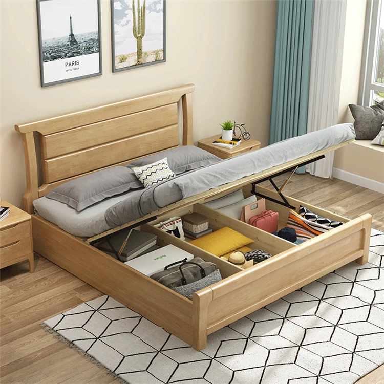Massivholz Nordic Style Schlafzimmer Sets Massivholz Mit Schublade
