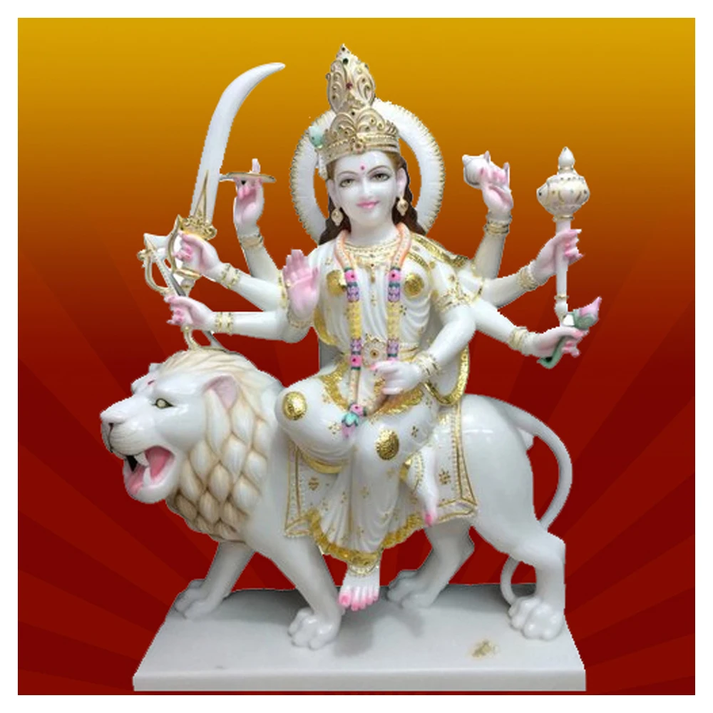 Handmade Beautiful Decorative Durga Maa Statue - Buy Makrana ...