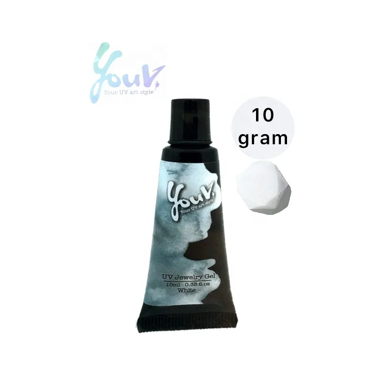 YouV UV LED Jewelry Hard Resin White 10g for Handcraft DIY Gel Material suitable for 365-405nm light sources wavelength