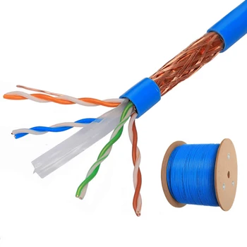 Category Cat6e Shielded Foil Twisted Paired S/ftp Bare Copper 1000m 1g ...