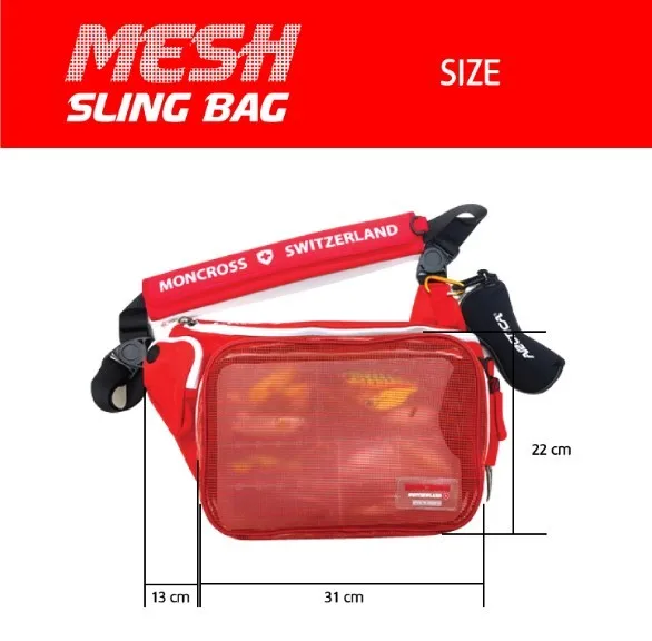 mesh sling bag