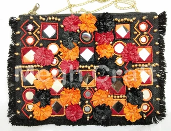 beaded sling bag