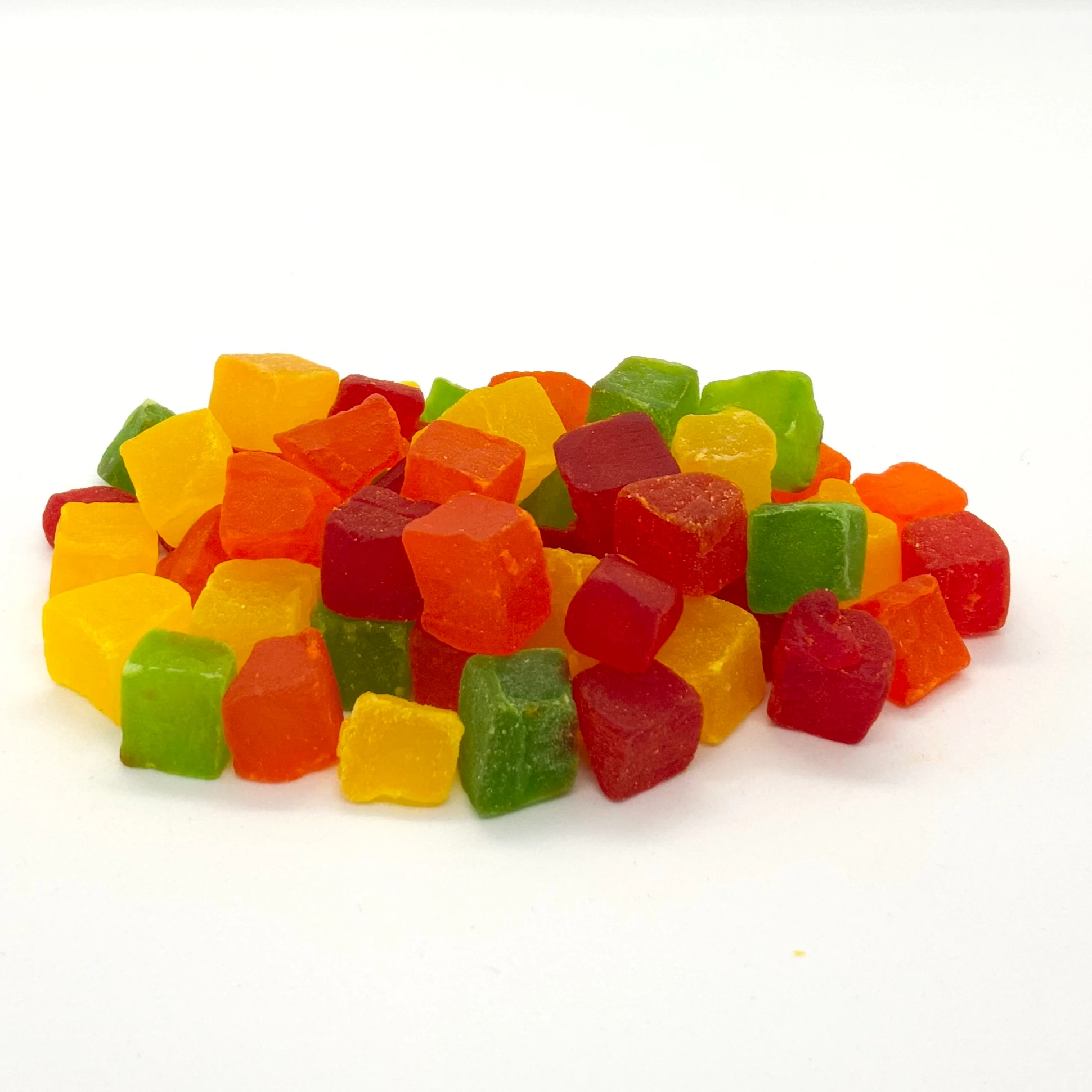 Premium Snack Dried Pineapple Core Dice Mixed Color With Nutrition From