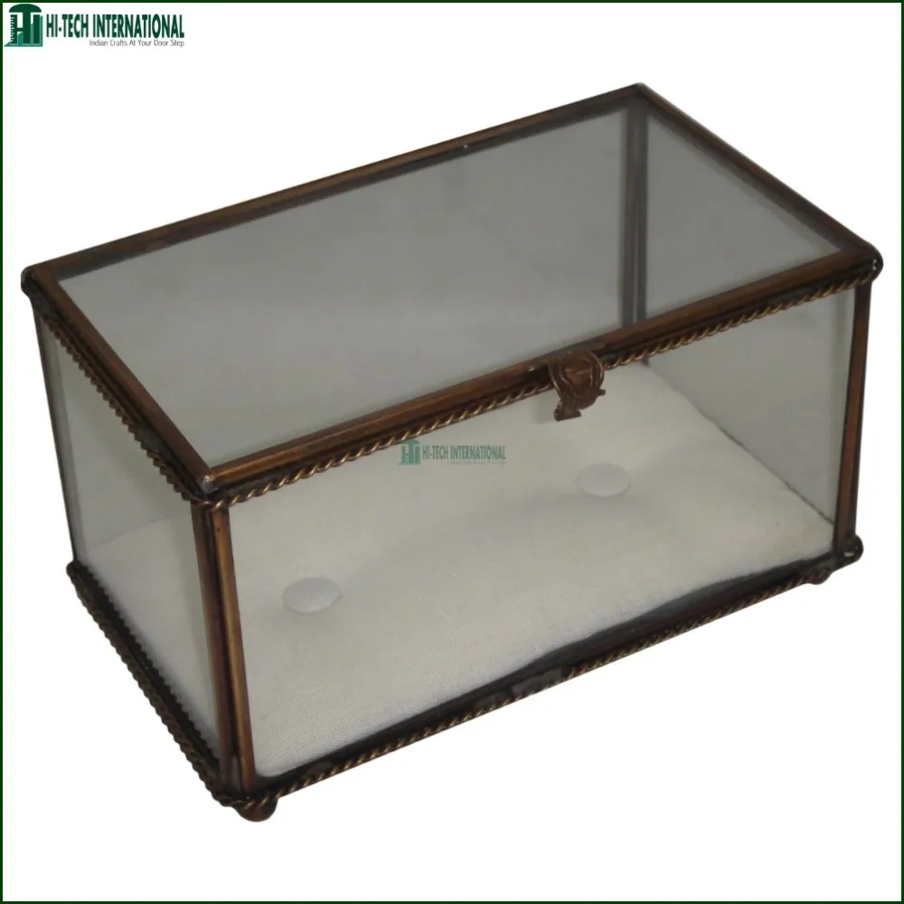 small glass jewelry box