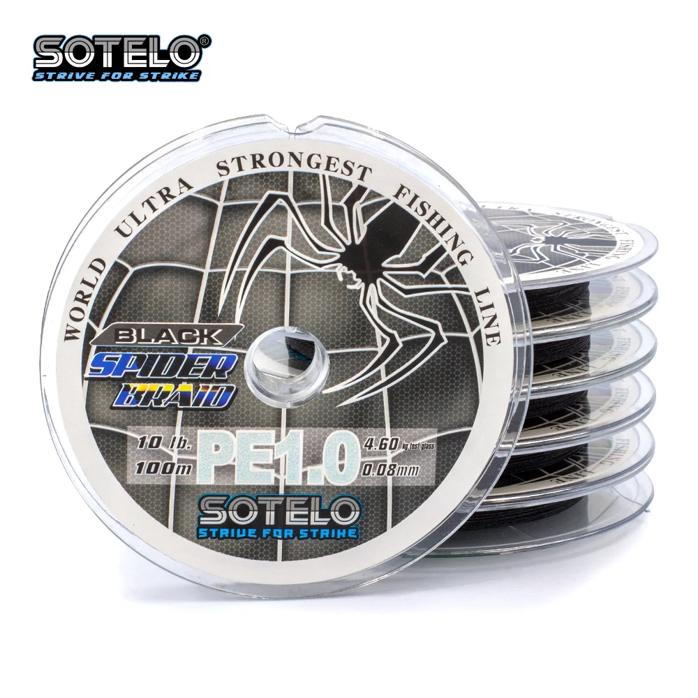 索特洛蜘蛛编织4股编织钓鱼线6x100m米聚乙烯钓鱼线 塔利平射苏兰的优质强度 Buy 鱼线 编织钓鱼线 Pe编织线