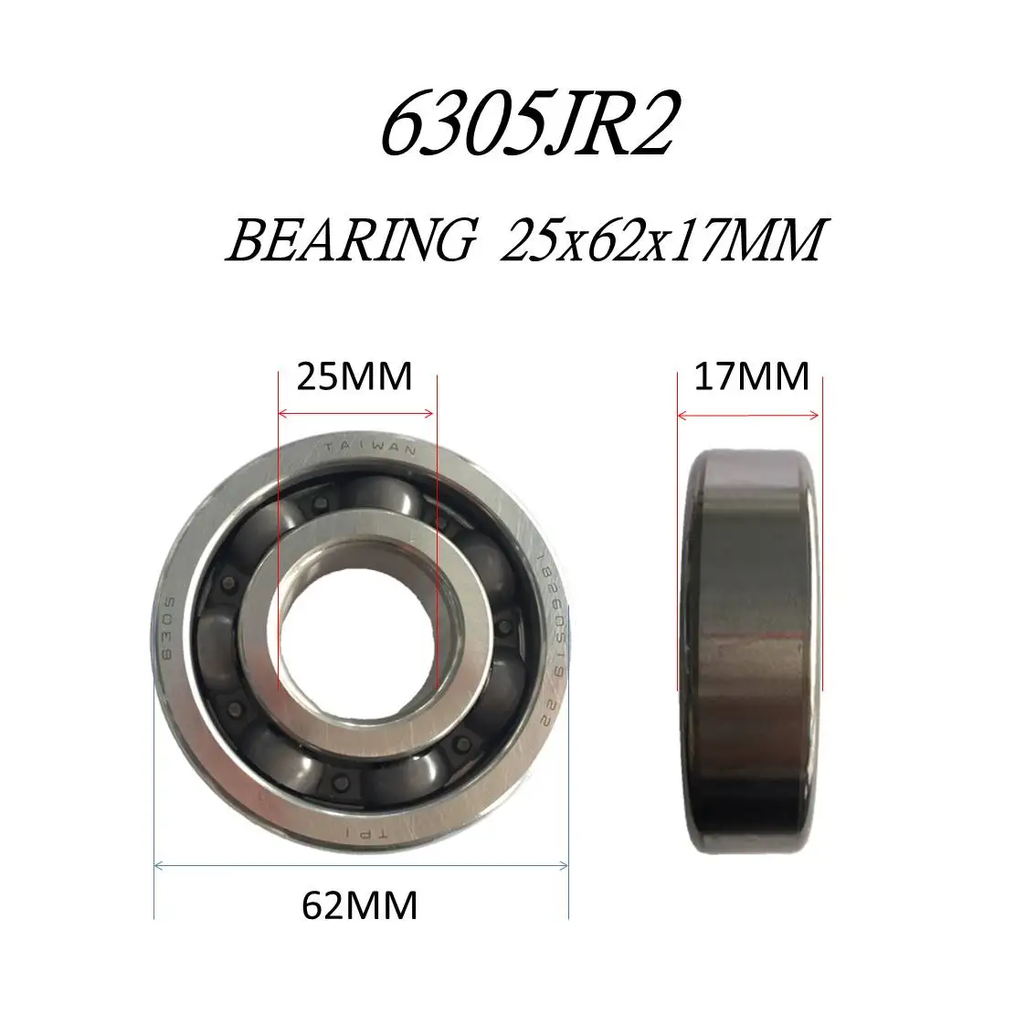 Twh Bws100 6305jr2 7balls Motorcycle Crankshaft Bearing For Yamaha