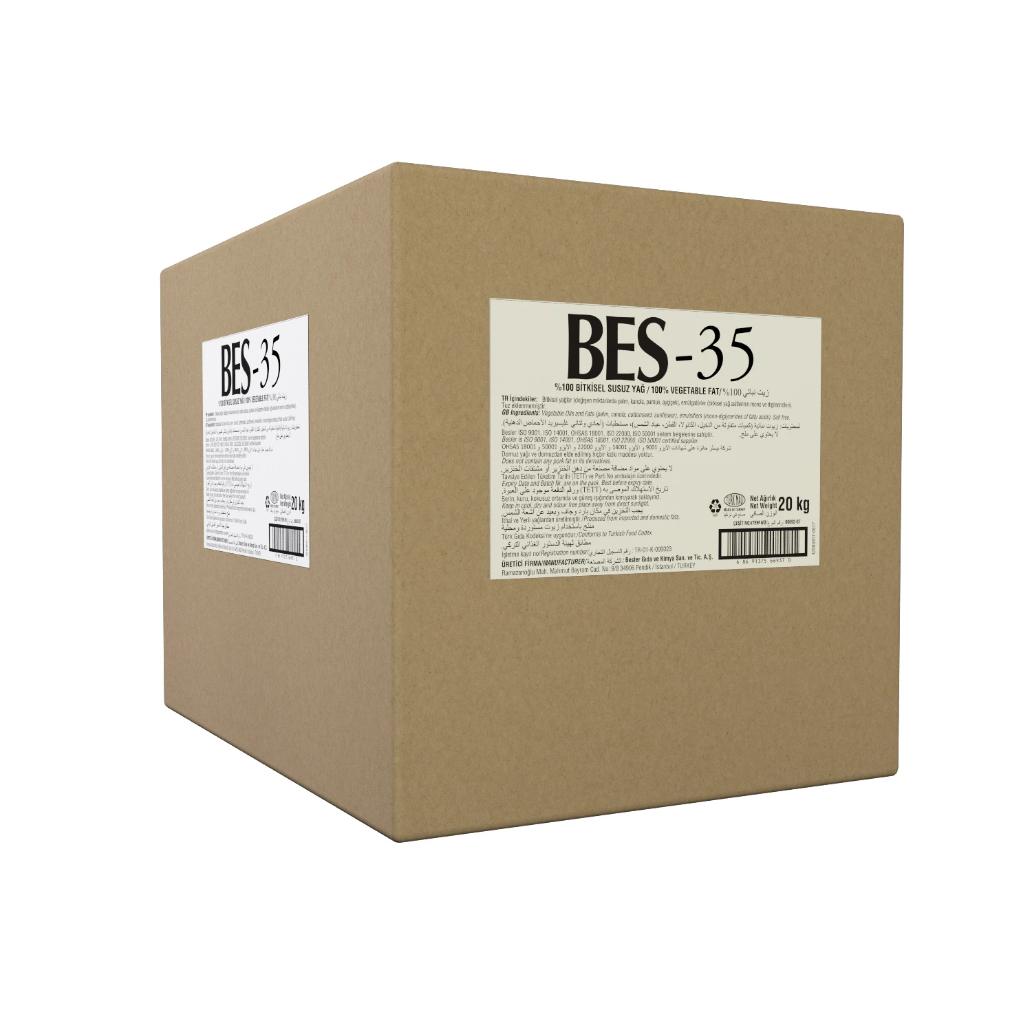 Bes 35 20kg (cbr) Buy Industrial Fats & Oils / Edible Fats & Oils