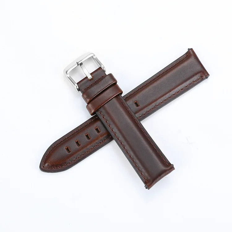 Genuine Leather Watch Band White With Rose Gold Clasp Watchband12 14 16 ...