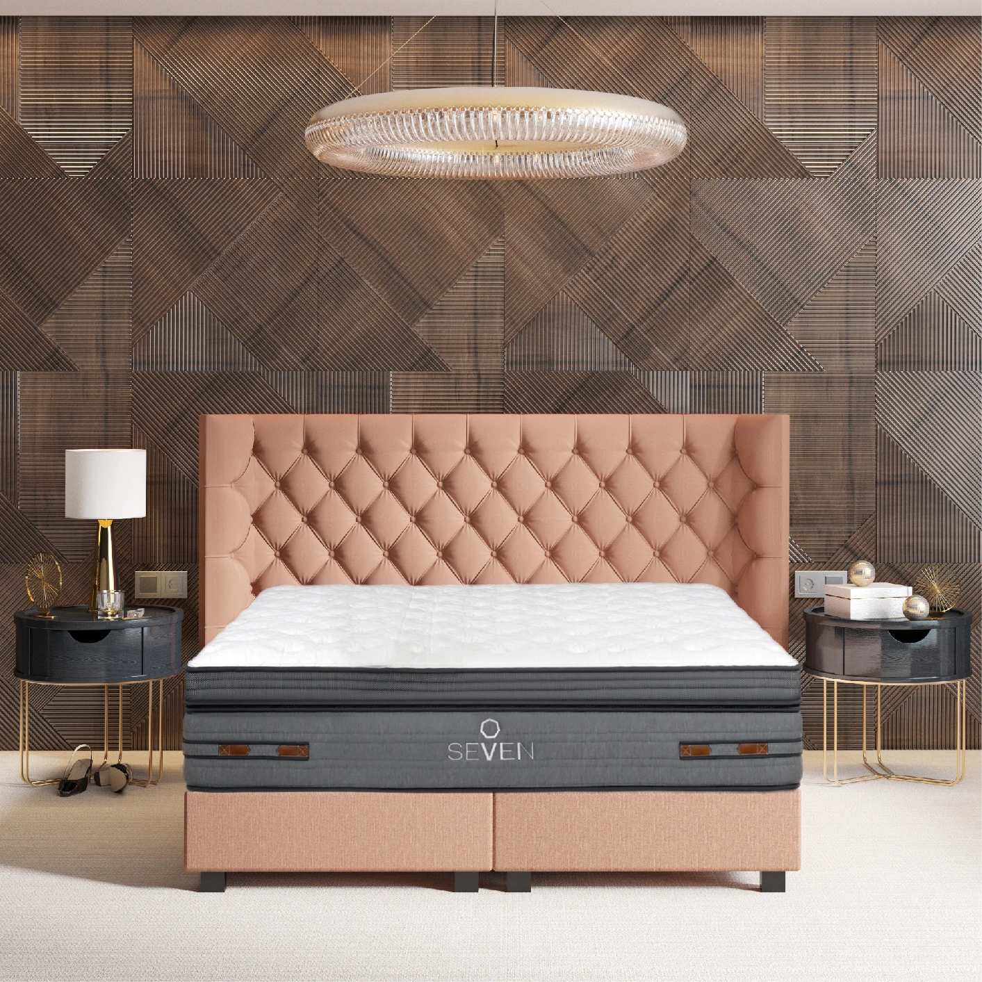 Roll Pack Mattress In A Box Euro Top Multi Pocket Gel Hybrid Mattress