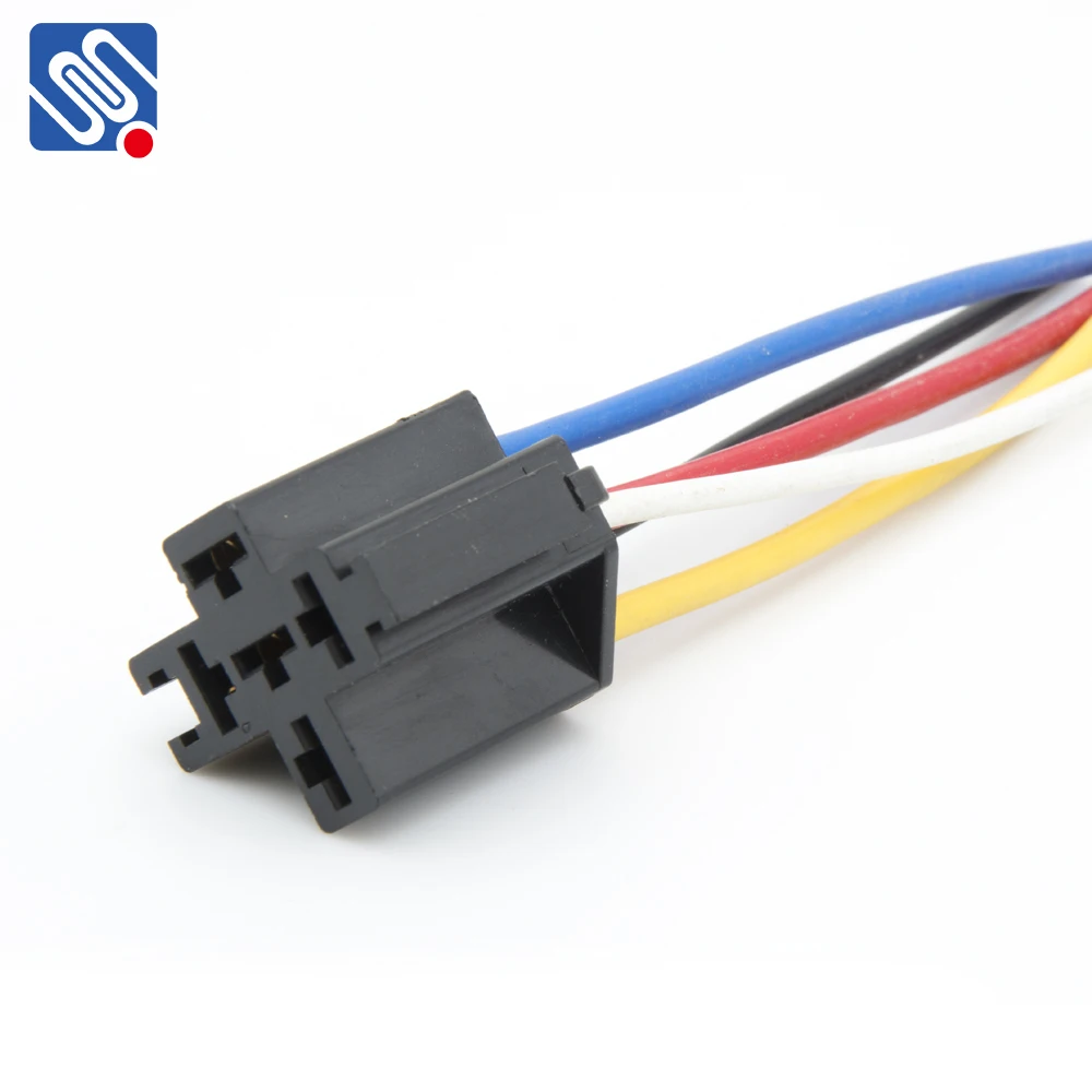 Meishuo MAH 12 Volt 60 Amp Automotive Smart Car Relay Set 12V to 14VDC 5Pin Changeover with Socket