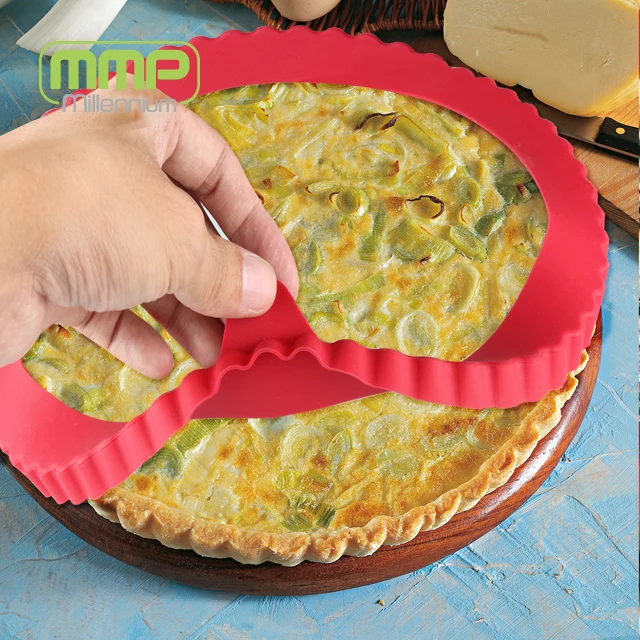 Silicone Pie Crust Protector Shield Fluted Edges Mmp Buy Smart Design Easy Storage Safe Use In