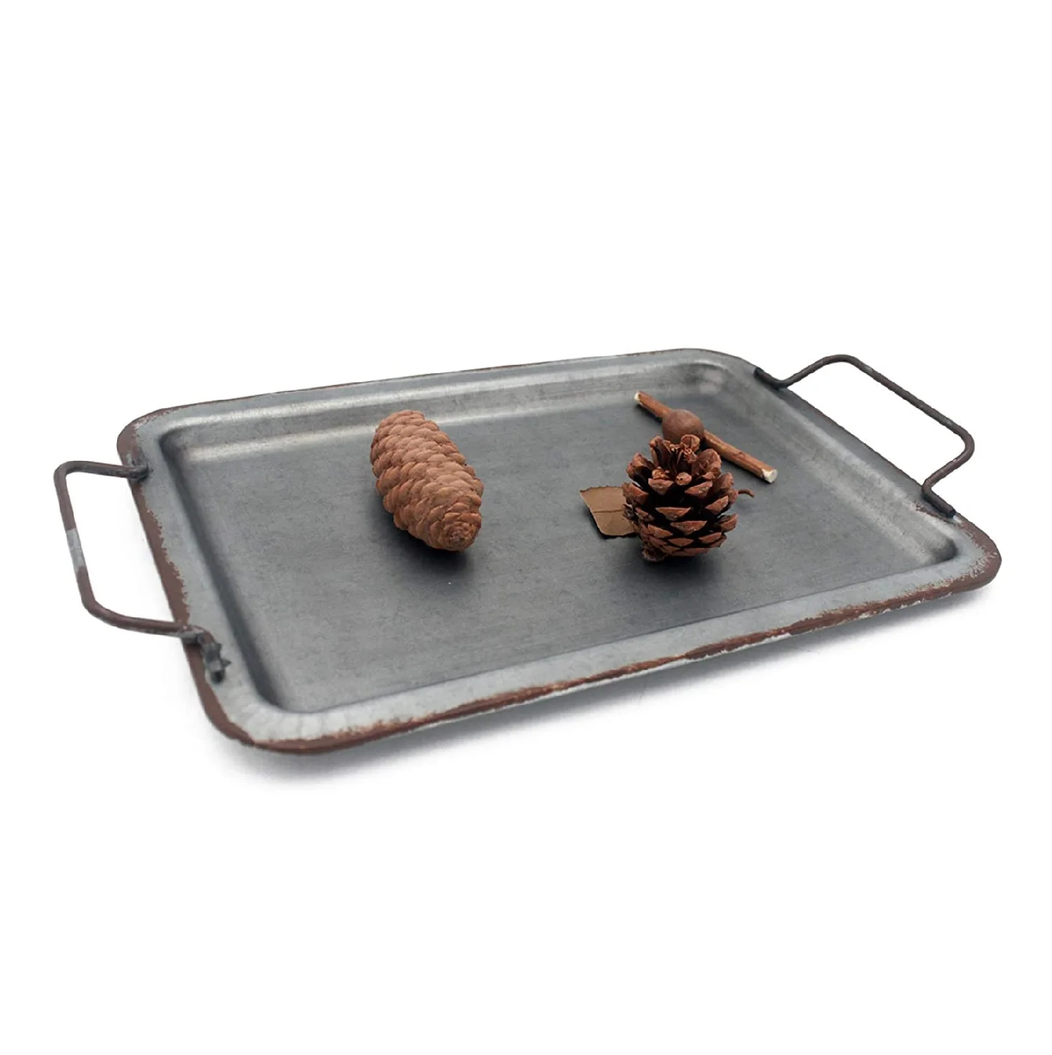 Luxury Round Galvanized Tray Premium Quality Handmade Designer Platte Classic Stylish Decorative