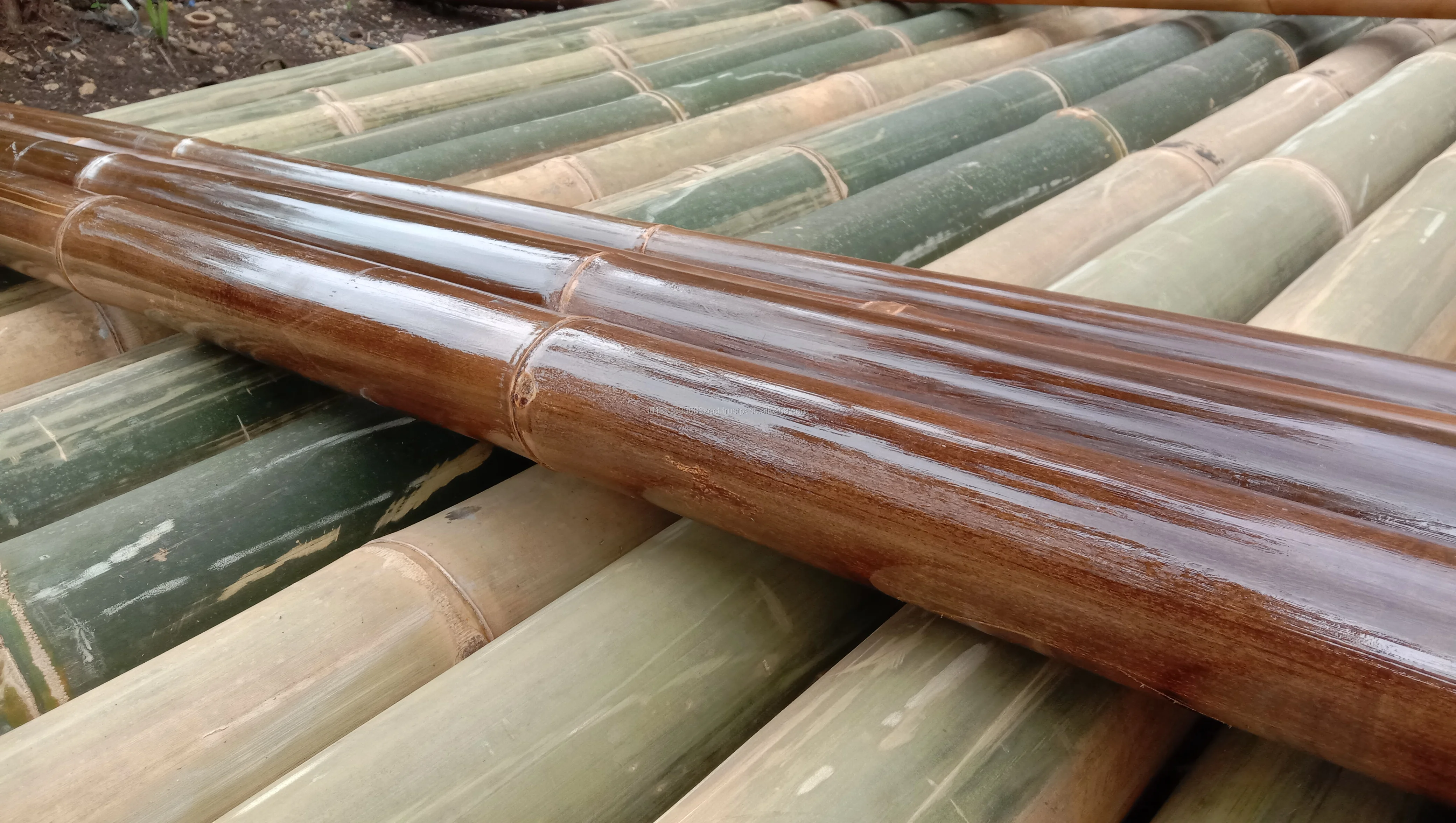 High Quality Indonesia Bamboo Poles Stick Tropical Black Bamboo Treated ...