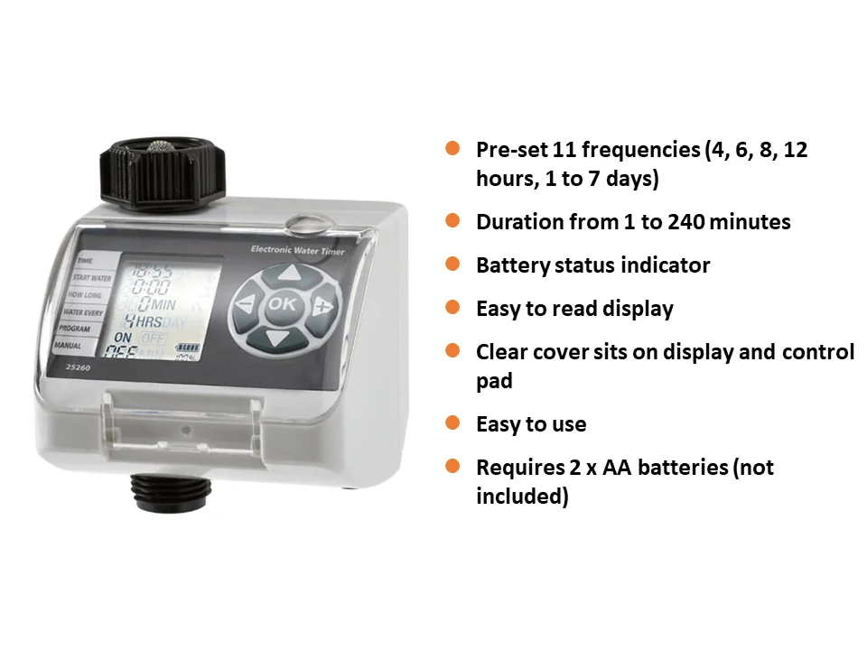 Program Irrigation Controller Garden Timer Automatic Water Irrigation ...