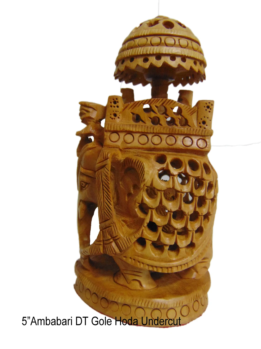 Details about / Vintage India Hand Craft Hand Carved Royal Ambabari Elephant Figurine Statue