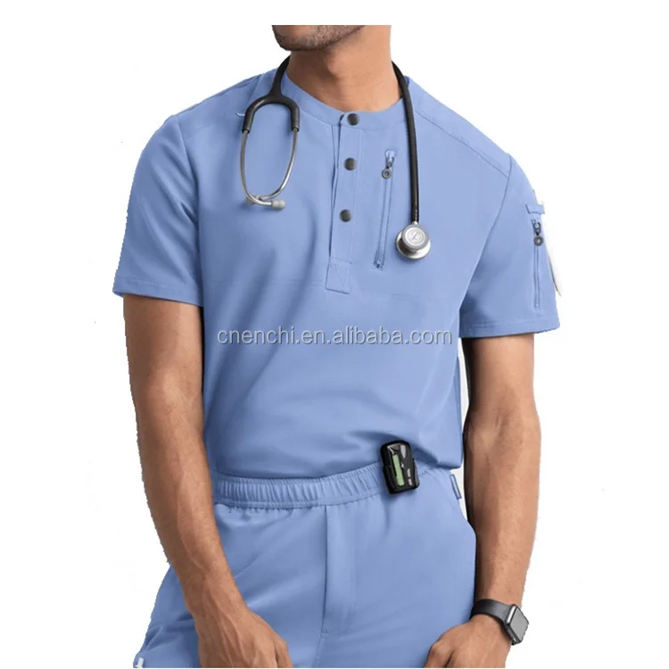 Source Enchi clothing factory OEM Women's and Men's Stylish Medical Scrubs  Male uniform scrubs on m.