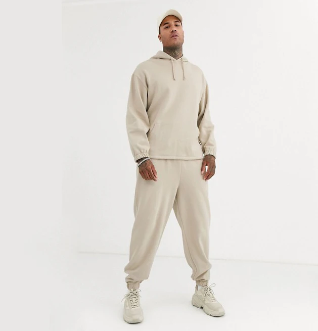 beige sweatsuit men