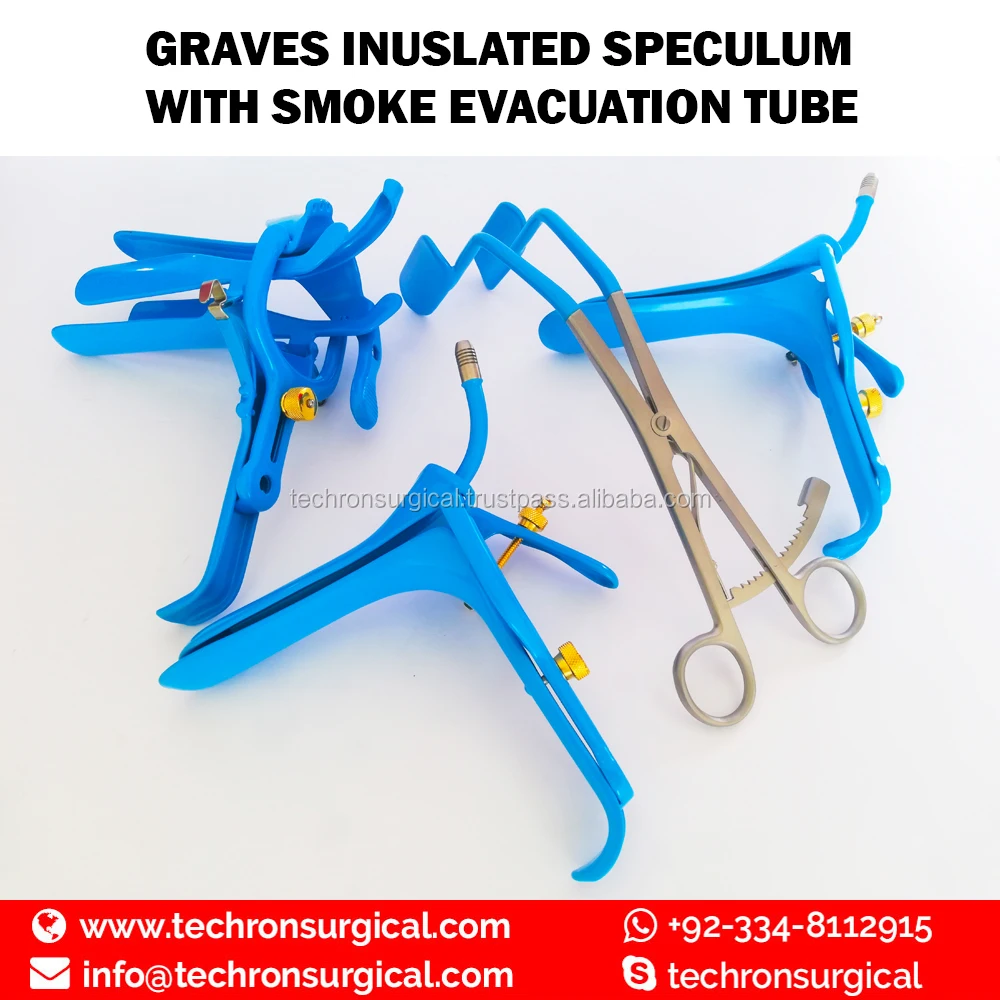 Graves Speculum With Smoke Evacuation Tube Electro Insulated Buy