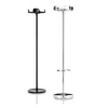 Coat Stand Black and Silver Stainless Steel with hanger