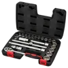 Taiwan 12 inch 24pcs ratchet socket wrench set auto tool case