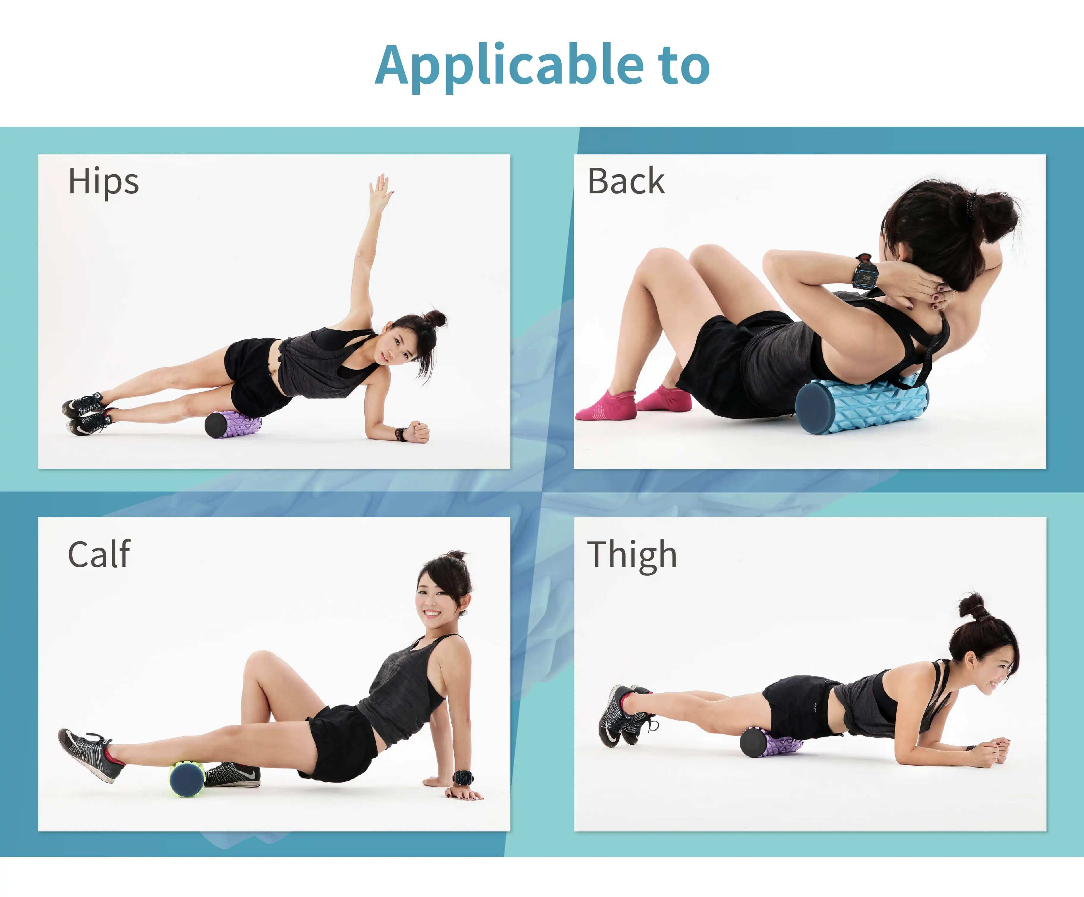 fitness oem colorful foam roller for yoga massage