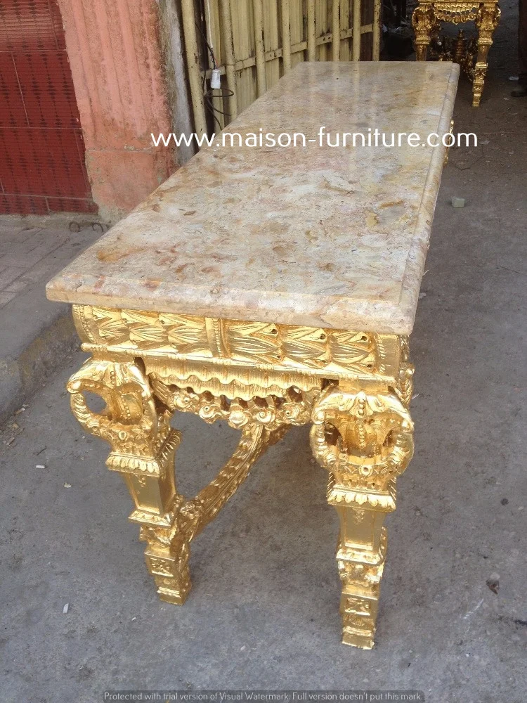 Trustworthy Supplier Gold Marble Console Table console Table Gold