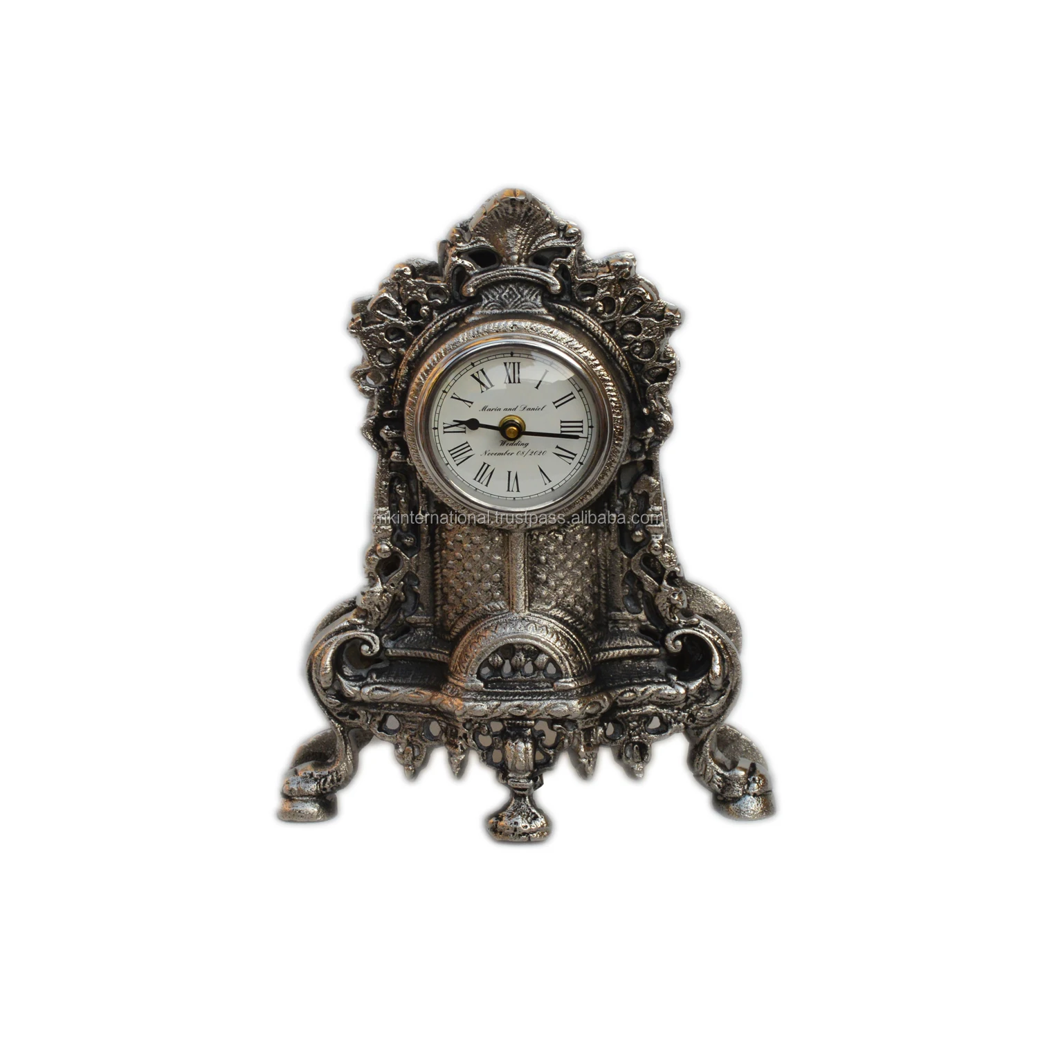 Aluminium Metal Design Table Clock Best For Indoor And Office Desk With Multicolored Finishing