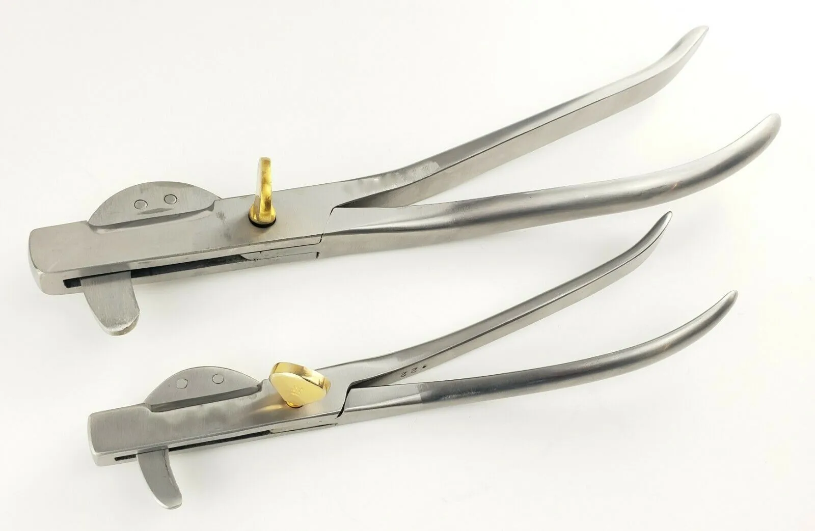 2 Tail Docking Emasculator 9" And 12" Double Crush Castration Gold Tip